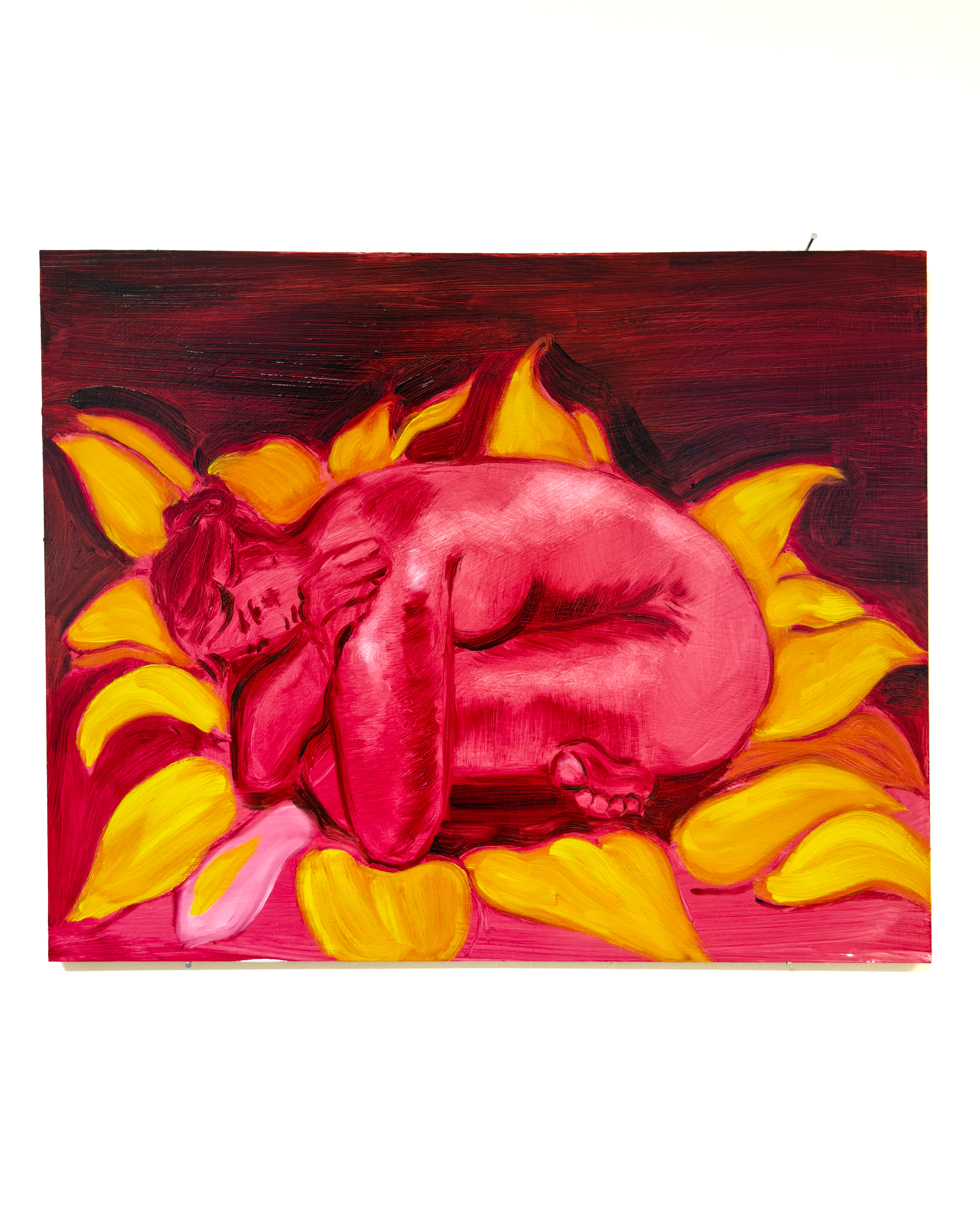 Figure I, 2024 — Oil on canvas, 40 × 50 cm, by Chloe Murphy