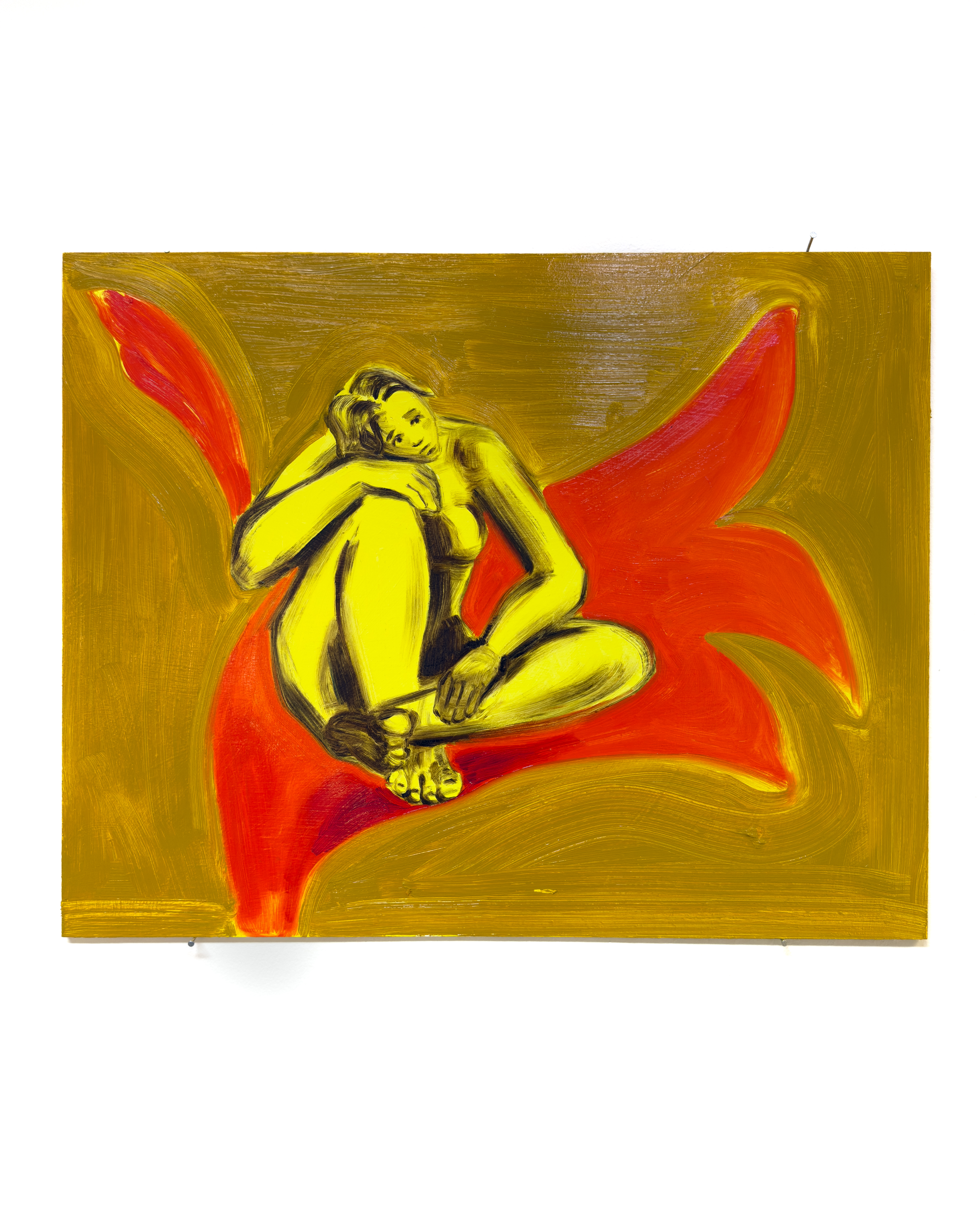 Figure II, 2024 — Oil on canvas, 40 × 50 cm, by Chloe Murphy