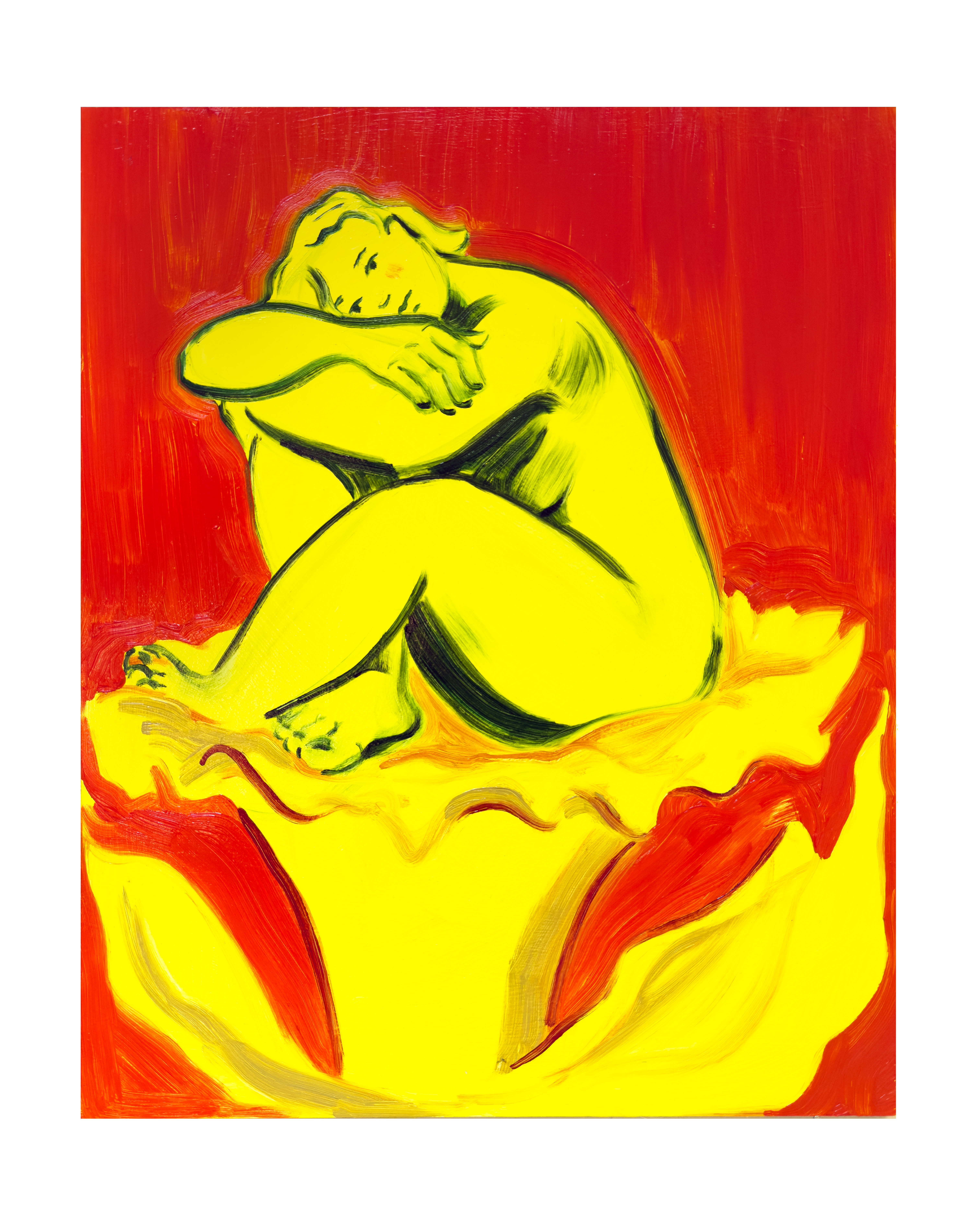 Figure III, 2024 — Oil on canvas, 40 × 50 cm, by Chloe Murphy