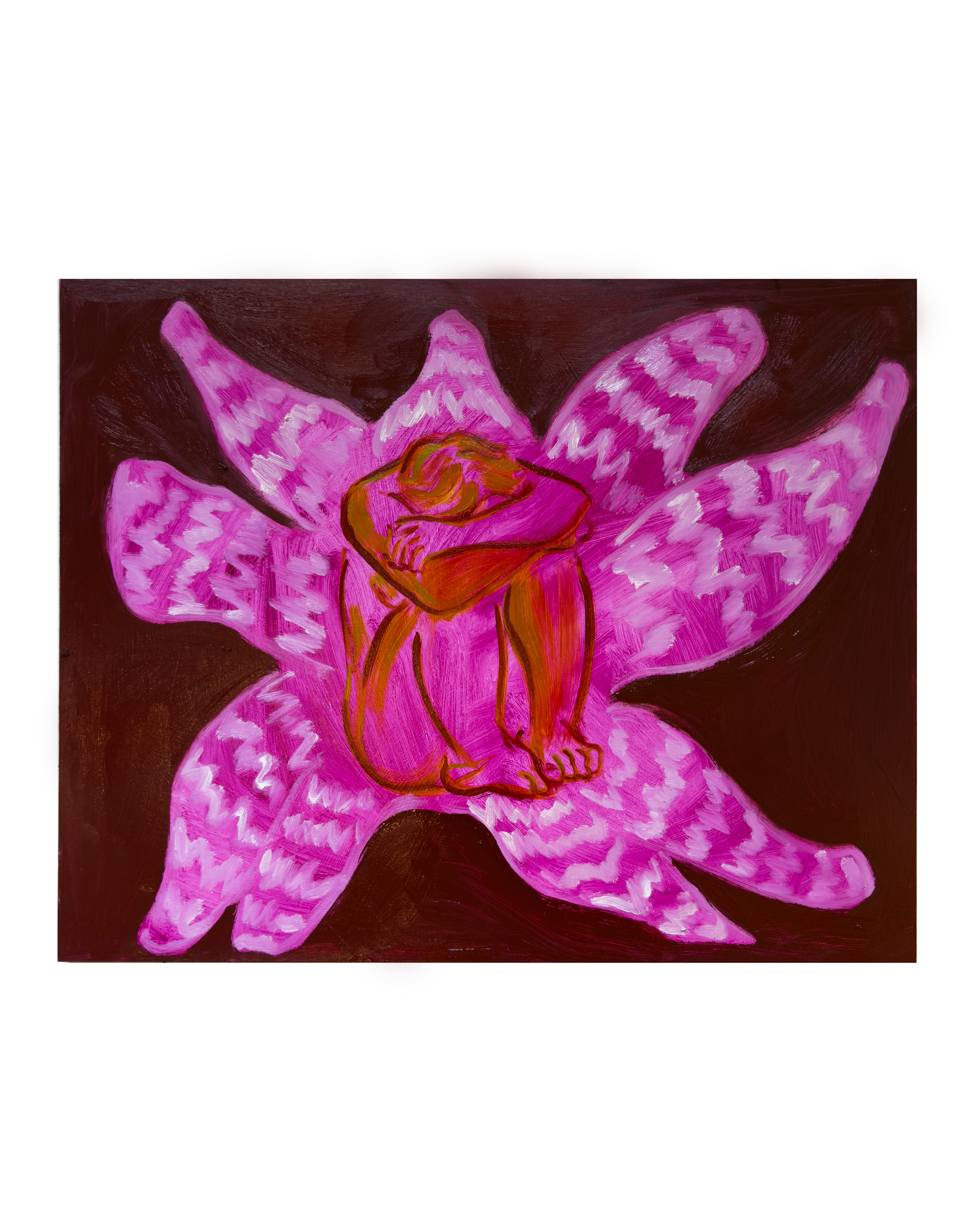 Figure IV, 2024 — Oil on canvas, 40 × 50 cm, by Chloe Murphy